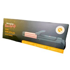 BEAUTYLIFE Travel Size 2-1 HairStyler Curling Iron Hair Tool Electric Open Box.